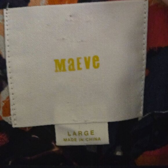 Anthropologie Maeve Caravane Tunic Dress Drop Waist Pockets Size L - Picture 11 of 12